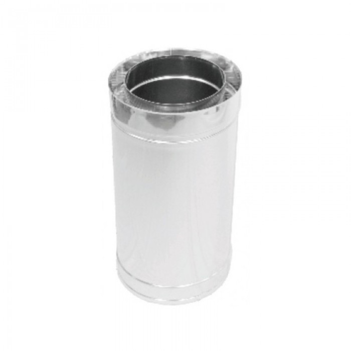 Труба дымоходная нерж/оцинк Версия Люкс L-0,25 м D-160/220 1 мм